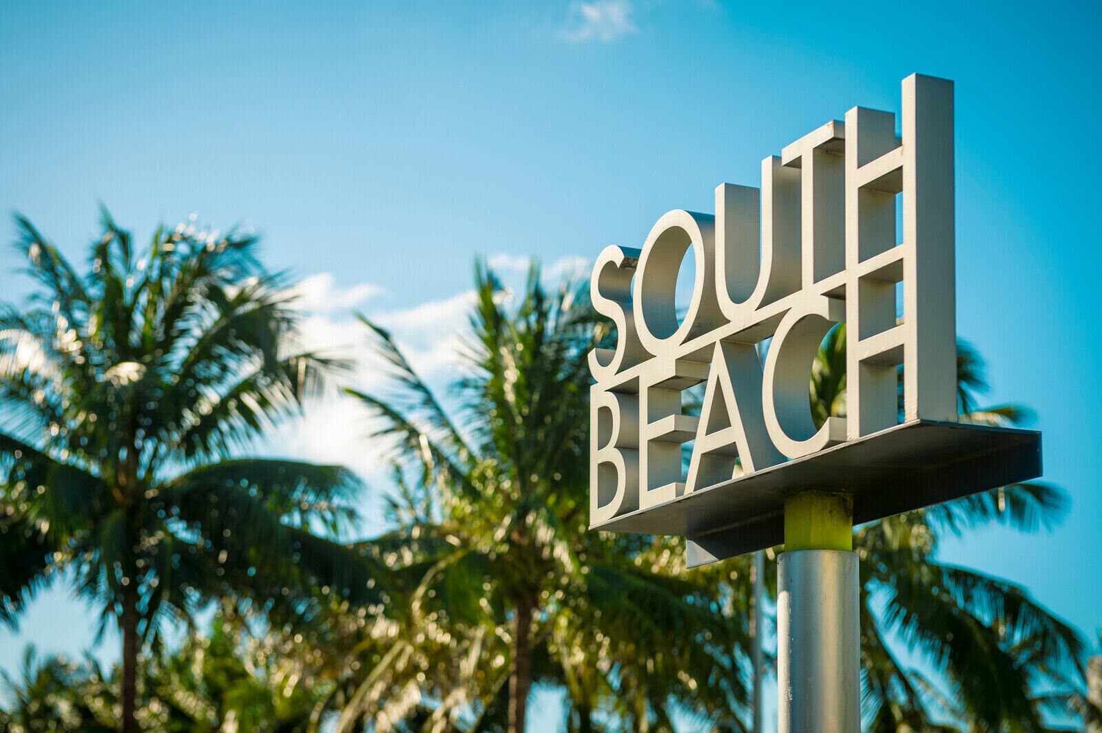 South Beach welcome sign
