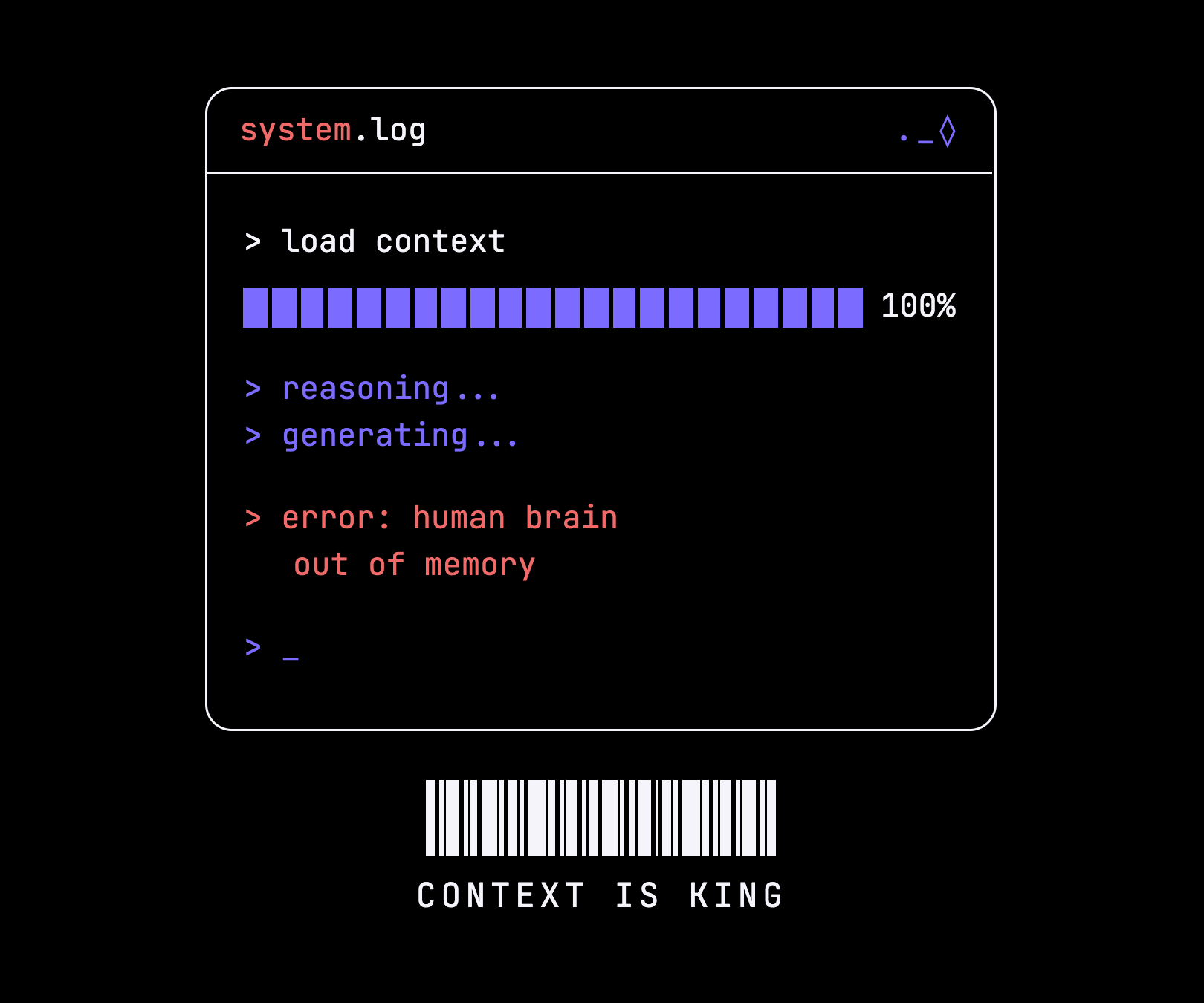 AINative developer tee graphic — Context Window