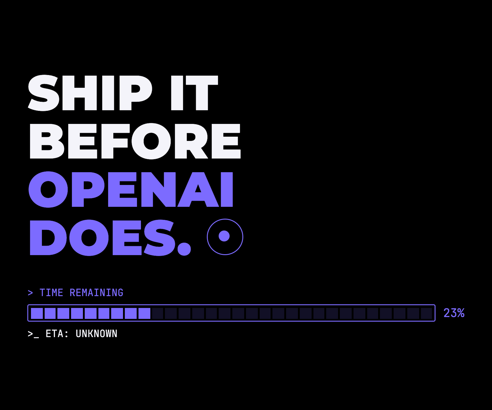 AINative developer tee graphic — Ship it before OpenAI does