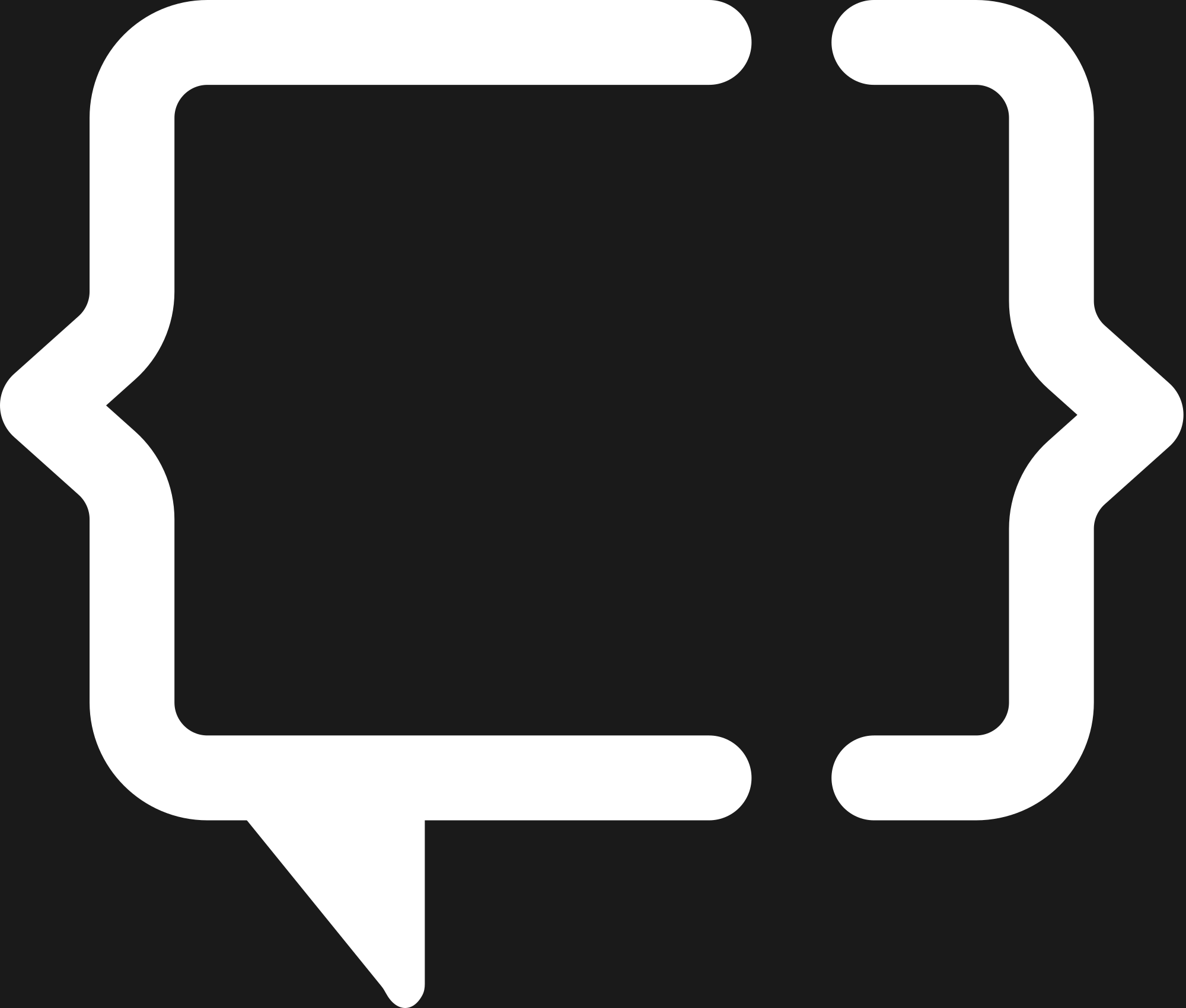 AINative Studio app icon in white on dark, 2000px
