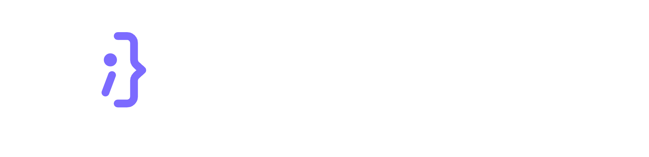 AINative Studio horizontal logo in white for dark backgrounds