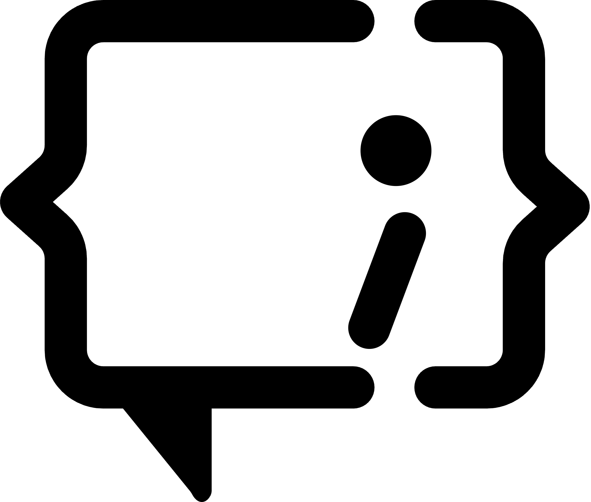 AINative Studio logo mark in pure black