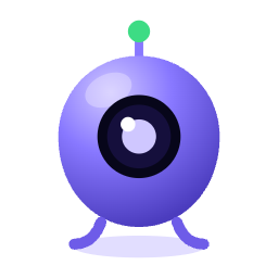 Blob mascot — transparent PNG 256px