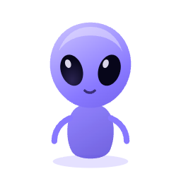 The Visitor mascot — transparent PNG 256px