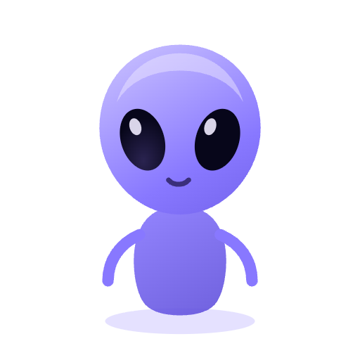 The Visitor mascot — white-background PNG 512px for print and social tiles